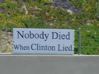 nobody died when Clinton lied