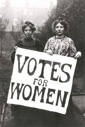 Votes For Women, from a post on "Feminist Law Professors"