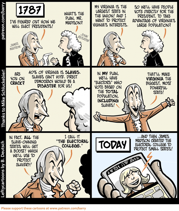 Cartoon: On The Creation of the Electoral College | Alas, a Blog