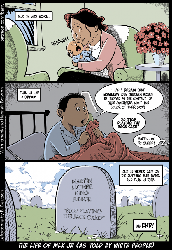 590px x 856px - Cartoon for MLK Jr Day | Alas, a Blog